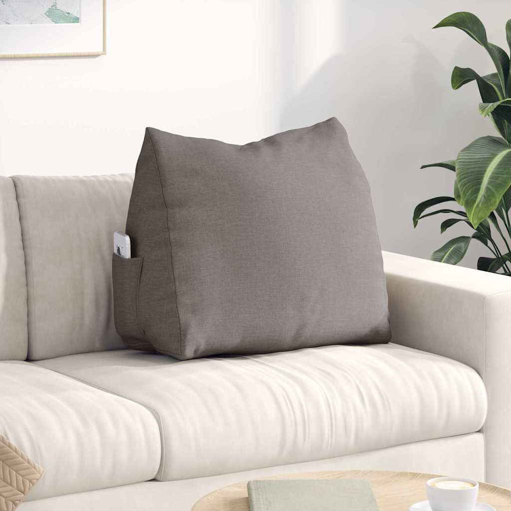 Μαξιλάρι Πλάτης Taupe 60 x 20 x 50 εκ. ύφασμα - Pakobazaar