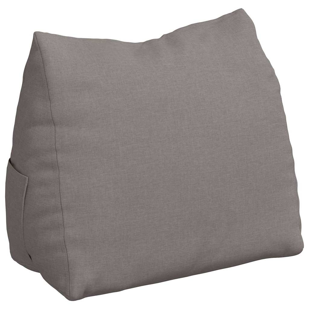 Μαξιλάρι Πλάτης Taupe 60 x 20 x 50 εκ. ύφασμα - Pakobazaar