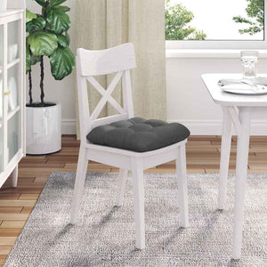 Μαξιλάρια καθισμάτων 4 pcs Σκούρο Γκρι 40 x 40 x 12 εκ. ύφασμα - Pakobazaar