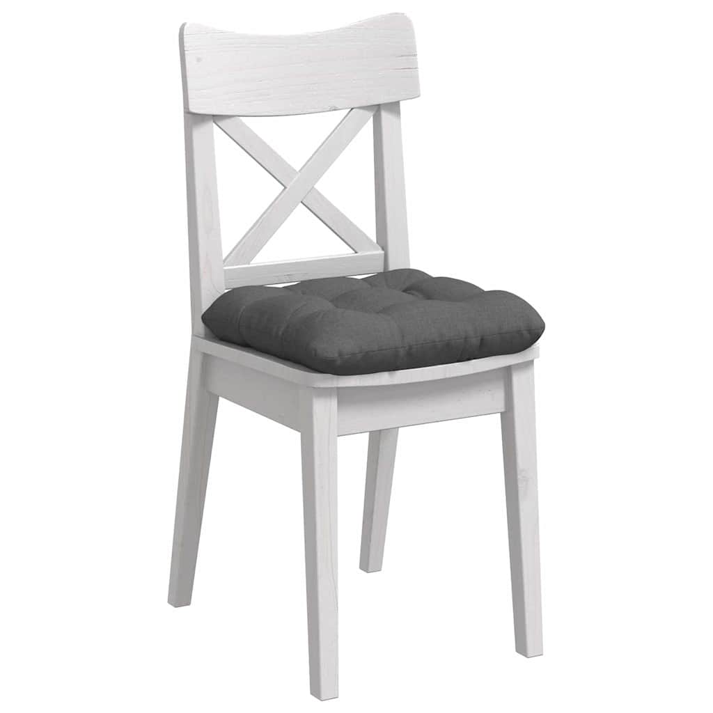 Μαξιλάρια καθισμάτων 4 pcs Σκούρο Γκρι 40 x 40 x 12 εκ. ύφασμα - Pakobazaar