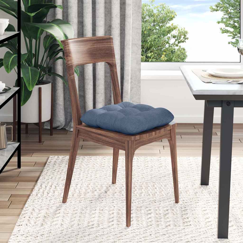 Μαξιλάρια καθισμάτων 4 pcs Μπλε 45 x 45 cm Υφασμάτινο Κορντουρά