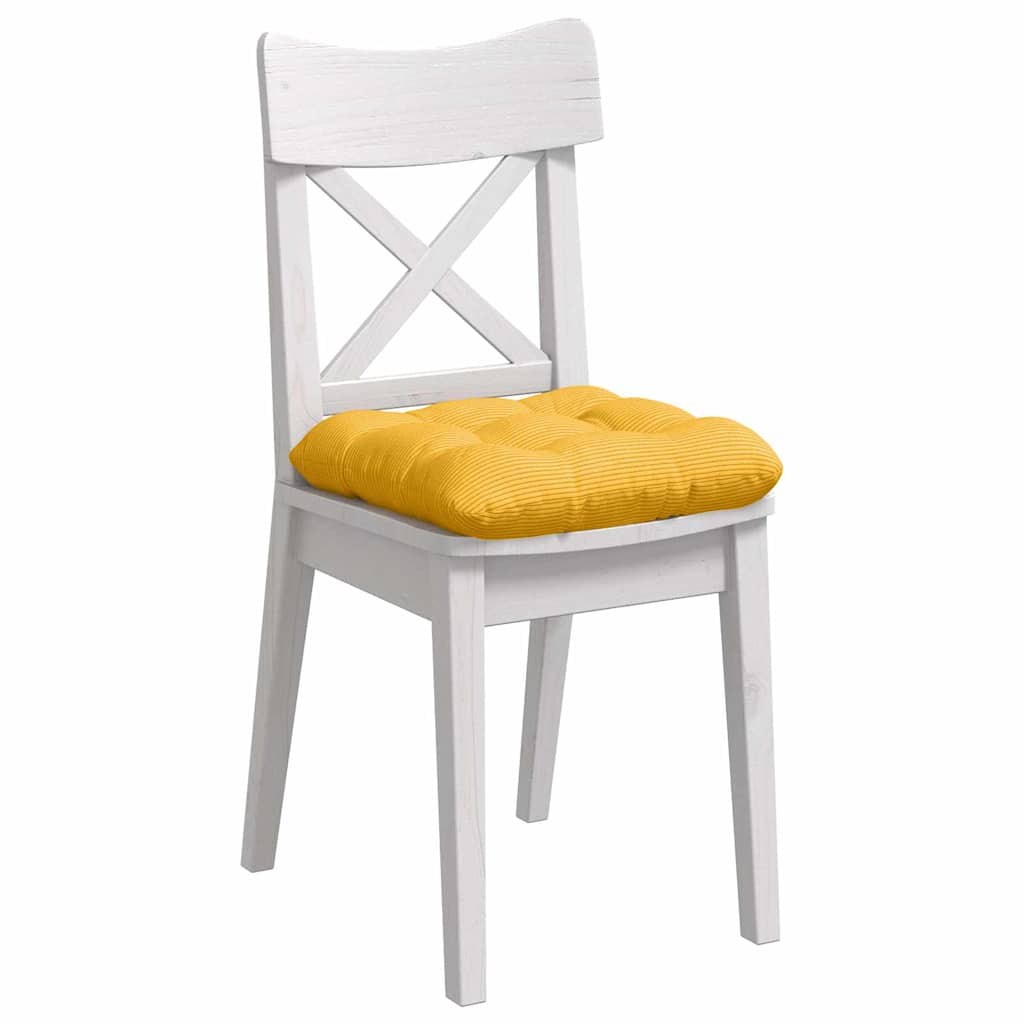 Μαξιλάρια καθισμάτων 4 pcs Απαλό Κίτρινο 45 x 45 cm