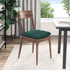 Μαξιλάρια καθισμάτων 4 pcs Σκούρο Πράσινο 40 x 40 x 6 cm ύφασμα - Pakobazaar