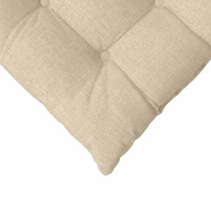 Μαξιλάρια καθισμάτων 4 pcs Κρεμ 40 x 40 x 6 cm ύφασμα - Pakobazaar