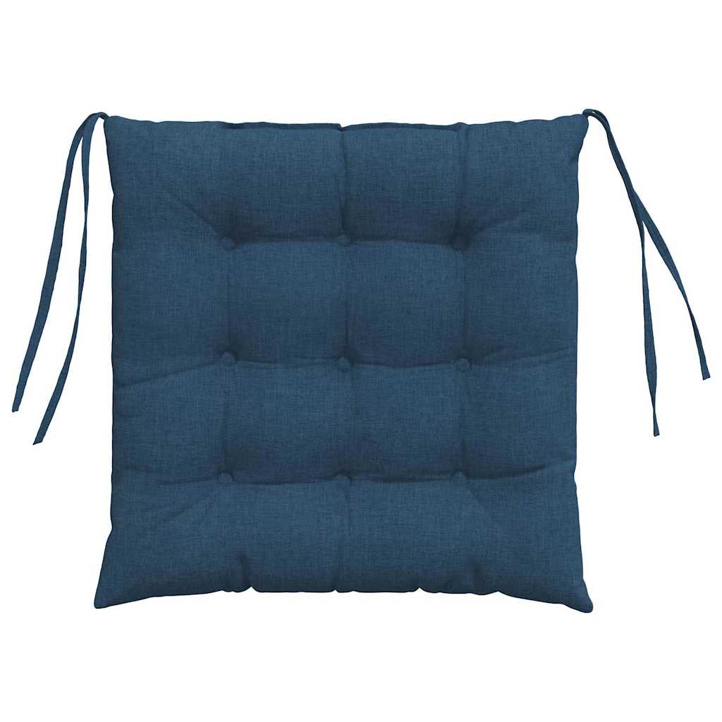 Μαξιλάρια καθισμάτων 4 pcs Μπλε 40 x 40 x 6 cm ύφασμα - Pakobazaar