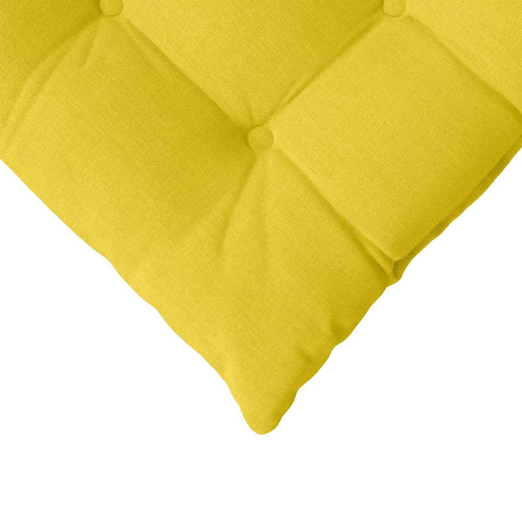 Μαξιλάρια καθισμάτων 4 pcs Απαλό Κίτρινο 40 x 40 x 6 cm ύφασμα - Pakobazaar
