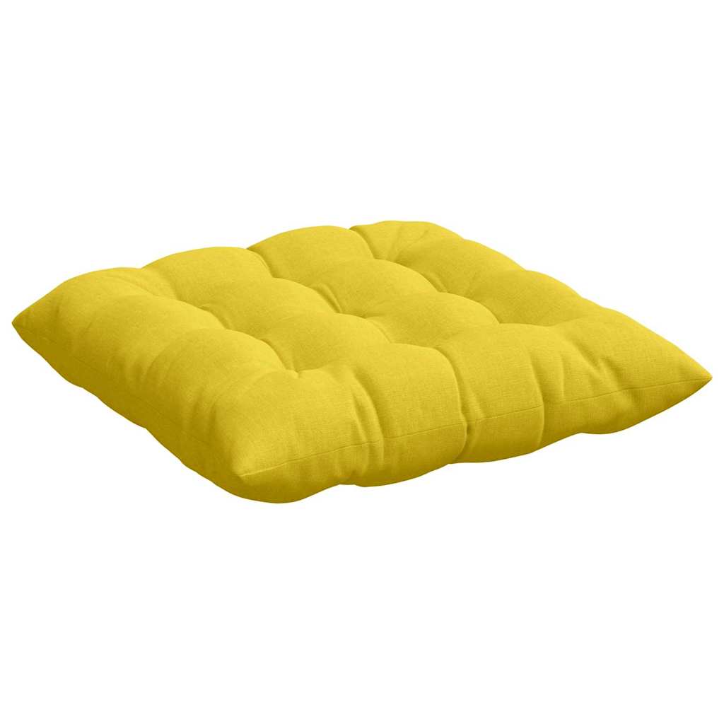 Μαξιλάρια καθισμάτων 4 pcs Απαλό Κίτρινο 40 x 40 x 6 cm ύφασμα - Pakobazaar