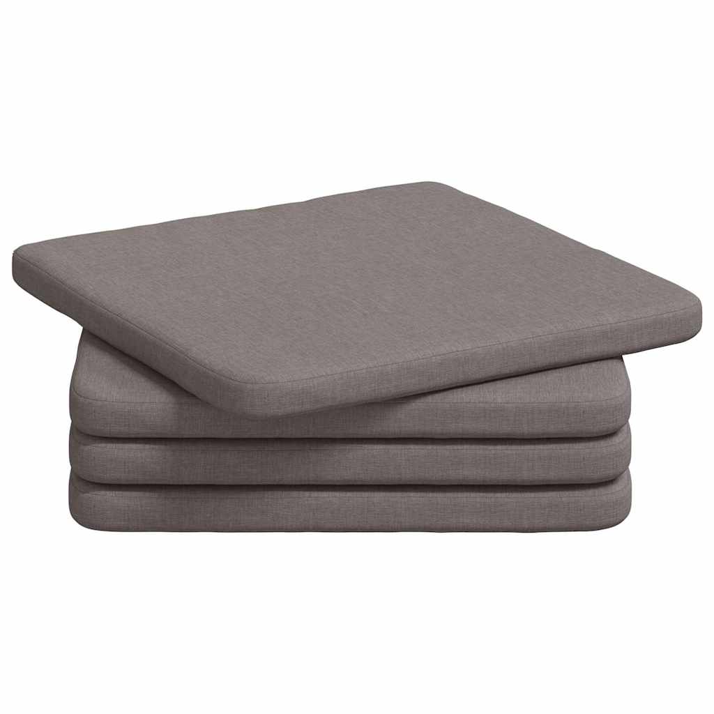 Μαξιλάρια καθισμάτων 4 pcs Taupe 40 x 40 x 3 cm ύφασμα