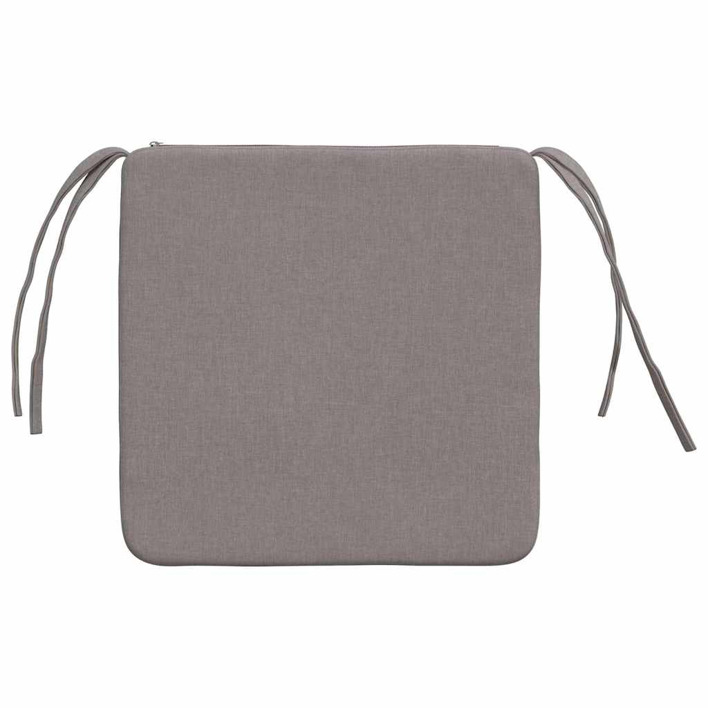 Μαξιλάρια καθισμάτων 4 pcs Taupe 40 x 40 x 3 cm ύφασμα