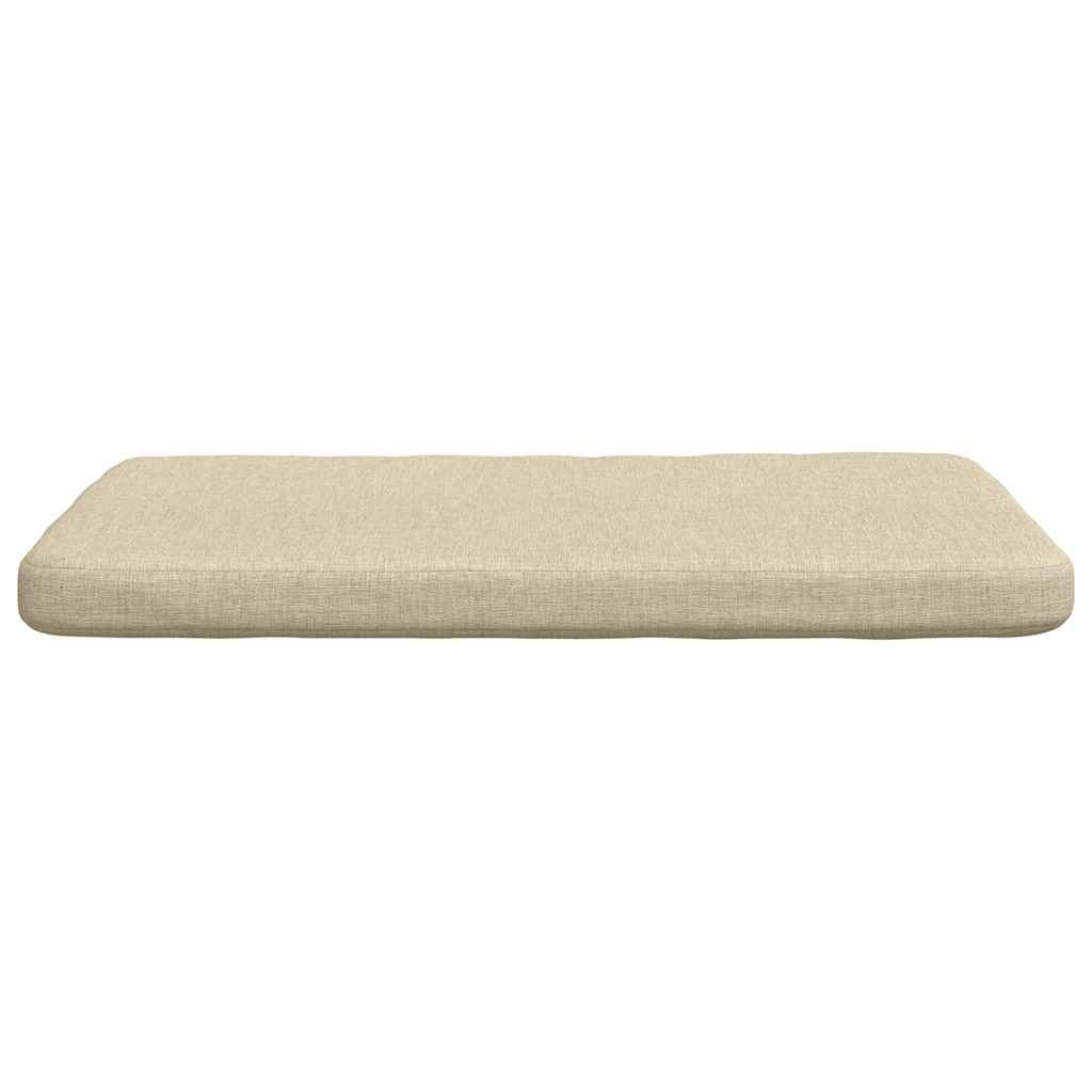 Μαξιλάρια καθισμάτων 4 pcs Κρεμ 40 x 40 x 3 cm ύφασμα