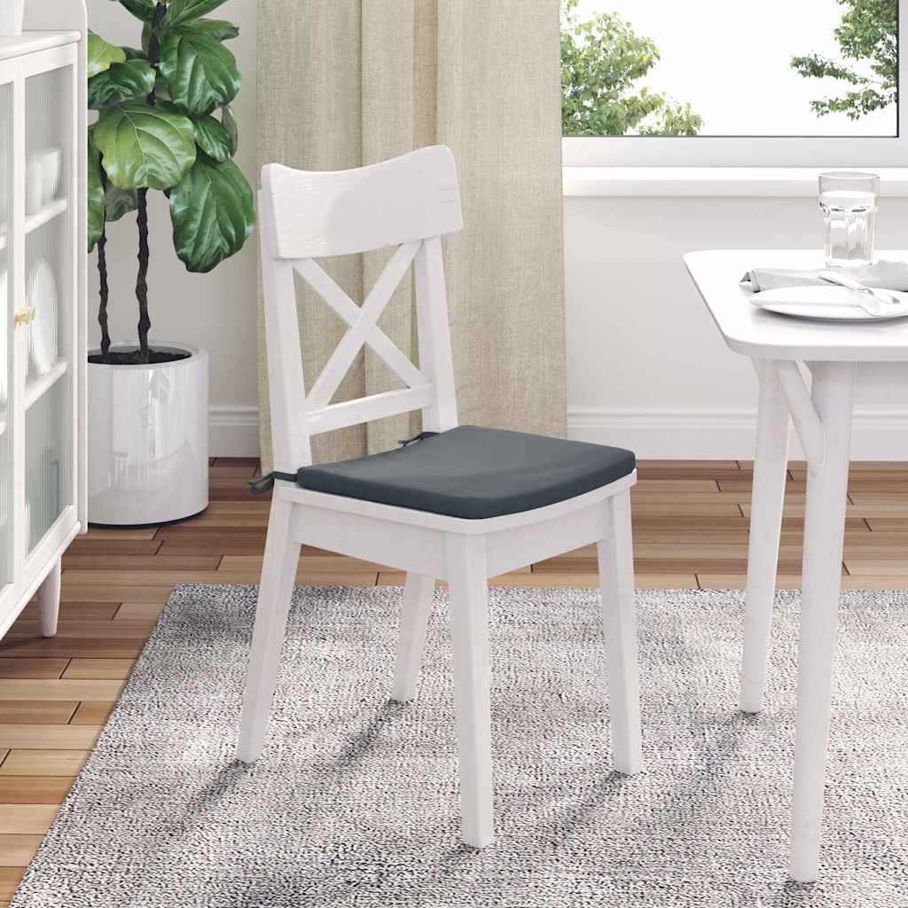 Μαξιλάρια καθισμάτων 4 pcs Σκούρο Γκρι 40 x 40 x 3 cm Βελούδο