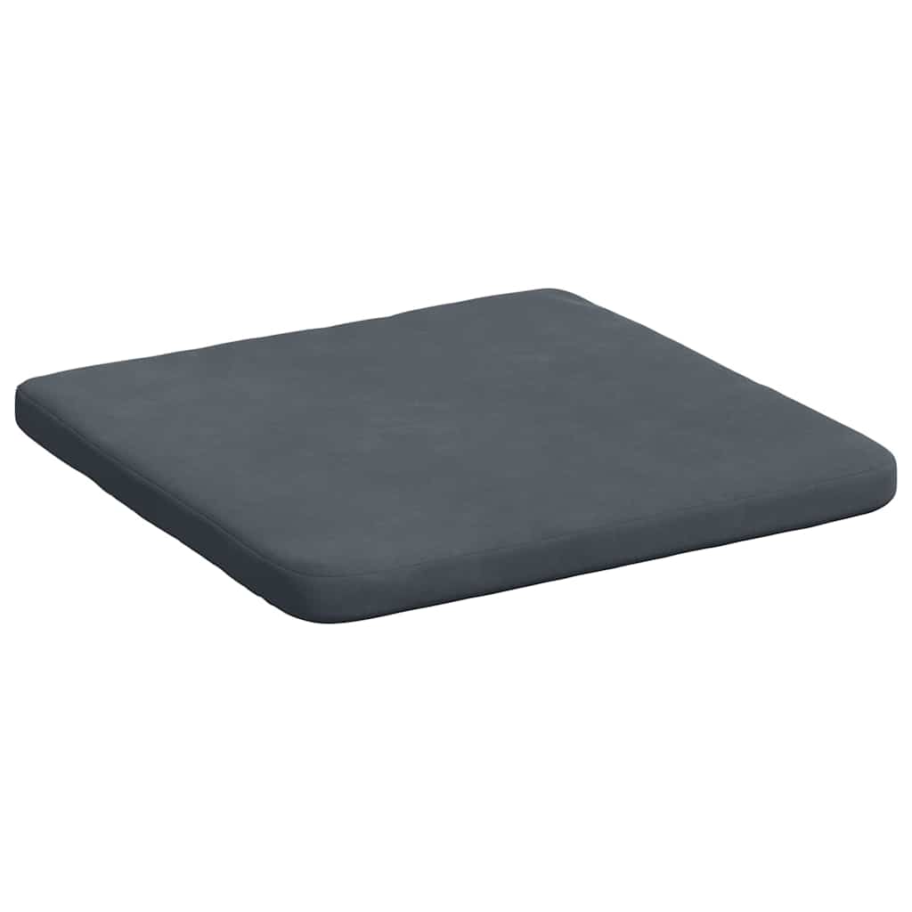 Μαξιλάρια καθισμάτων 4 pcs Σκούρο Γκρι 40 x 40 x 3 cm Βελούδο