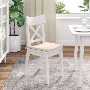 Μαξιλάρια καθισμάτων 4 pcs Μπεζ 40 x 40 x 3 cm Ύφασμα Μικροΐνας - Pakobazaar