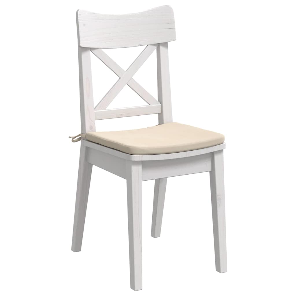 Μαξιλάρια καθισμάτων 4 pcs Μπεζ 40 x 40 x 3 cm Ύφασμα Μικροΐνας