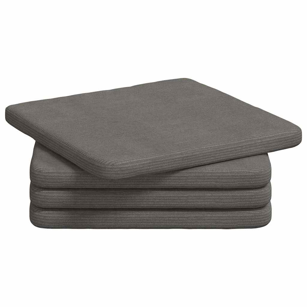 Μαξιλάρια καθισμάτων 4 pcs Ανοιχτό γκρι 40 x 40 x 3 cm