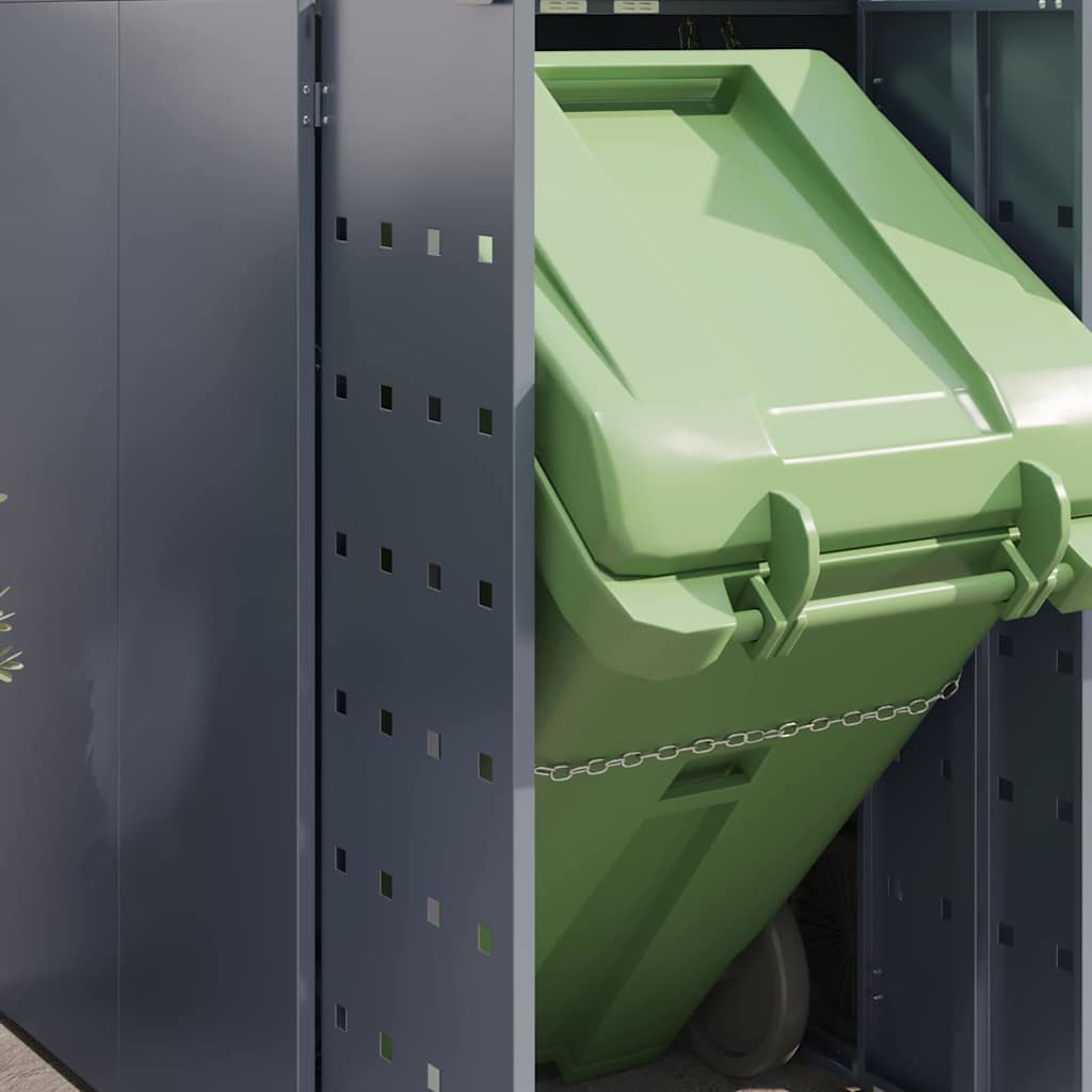 Αποθήκη τροχήλατου κάδου για 6 κάδους Ανοιχτό γκρι