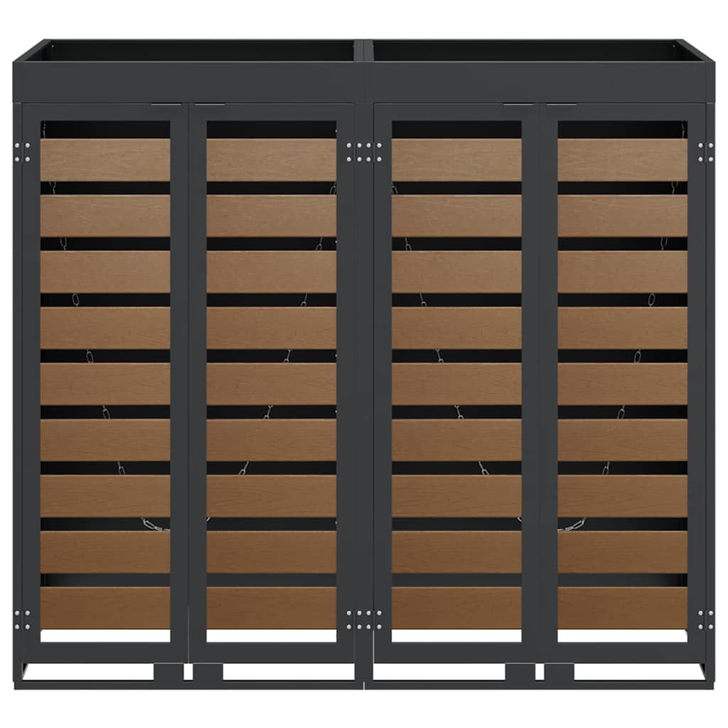 Αποθήκη τροχήλατου κάδου για 3 κάδους 340 x 77.5 x 115.5 εκ - Pakobazaar