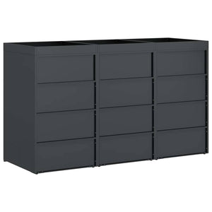 Αποθήκη τροχήλατου κάδου για 3 κάδους 340 x 77.5 x 115.5 εκ - Pakobazaar