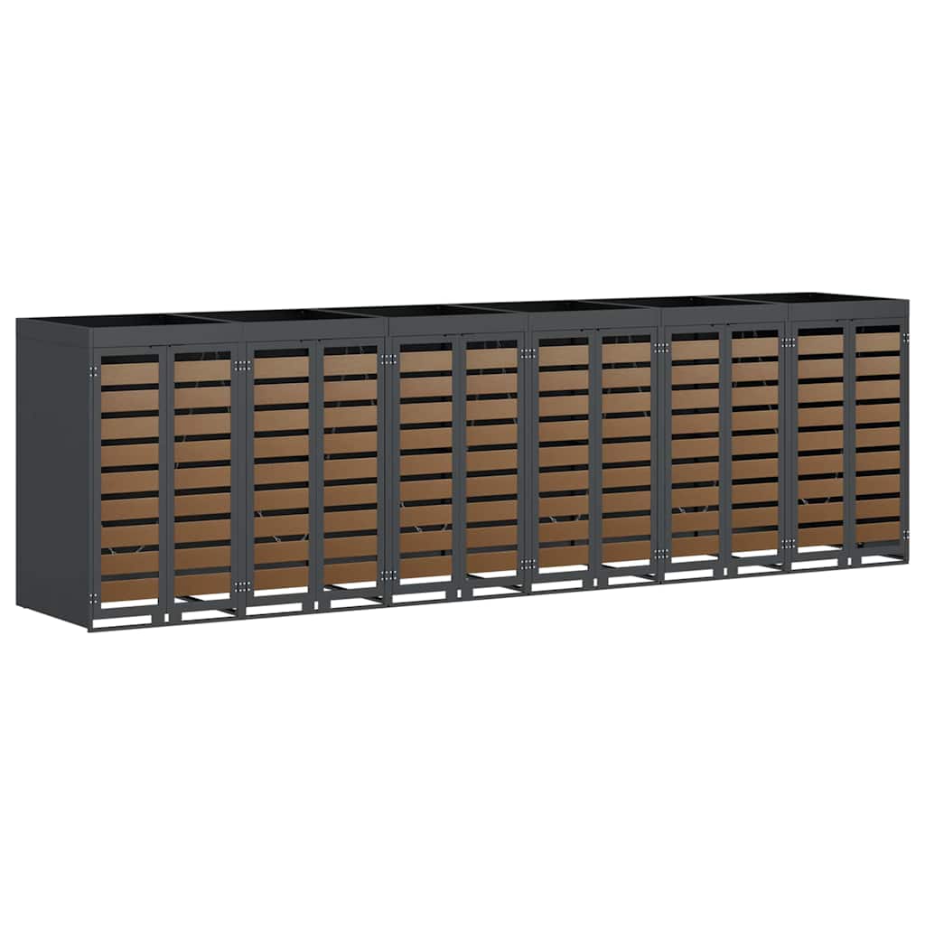Αποθήκη τροχήλατου κάδου για 3 κάδους 340 x 77.5 x 115.5 εκ - Pakobazaar