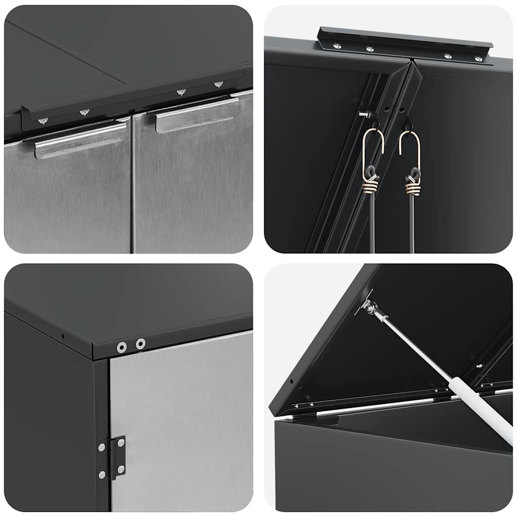 Αποθήκη τροχήλατου κάδου για 3 κάδους 340 x 77.5 x 115.5 εκ