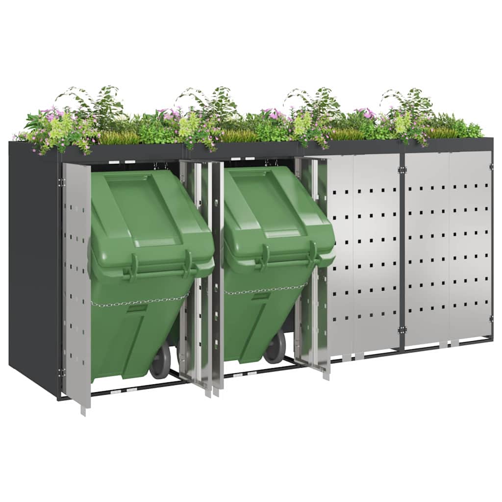 Αποθήκη τροχήλατου κάδου για 3 κάδους 340 x 77.5 x 115.5 εκ