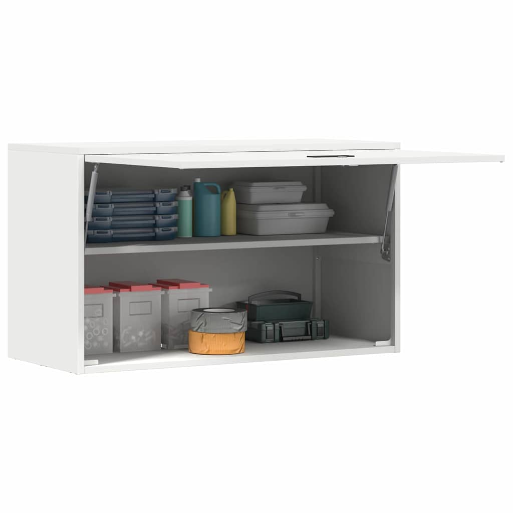 Ντουλάπι τοίχου για γκαράζ Λευκό 90 x 40 x 53 εκ - Pakobazaar