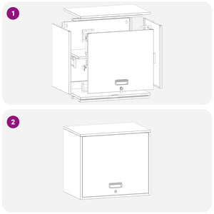 Ντουλάπι τοίχου για γκαράζ Λαδί 60 x 40 x 53 εκ - Pakobazaar