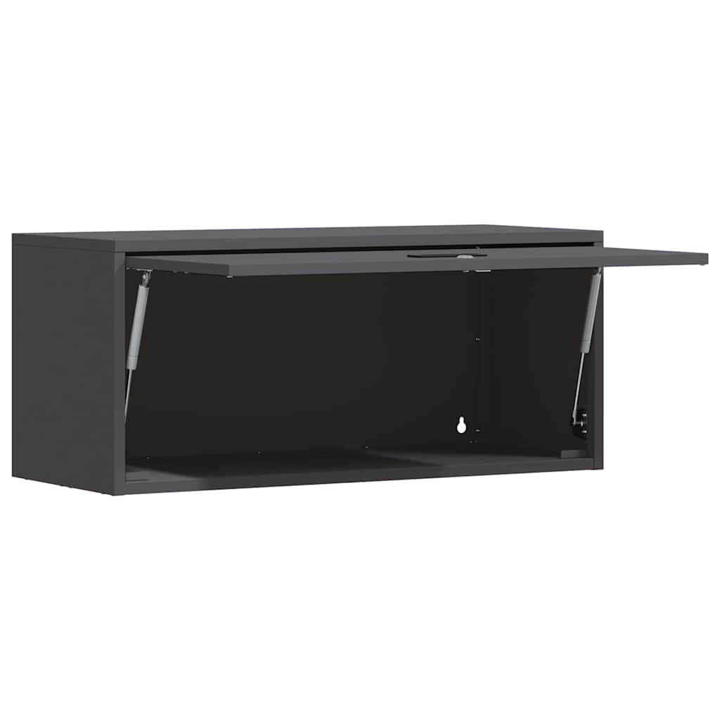 Ντουλάπι τοίχου για γκαράζ Μαύρο 80 x 33 x 35 εκ - Pakobazaar