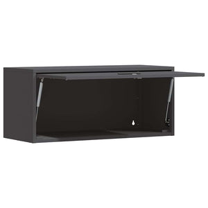 Ντουλάπι τοίχου για γκαράζ Μαύρο 80 x 33 x 35 εκ - Pakobazaar