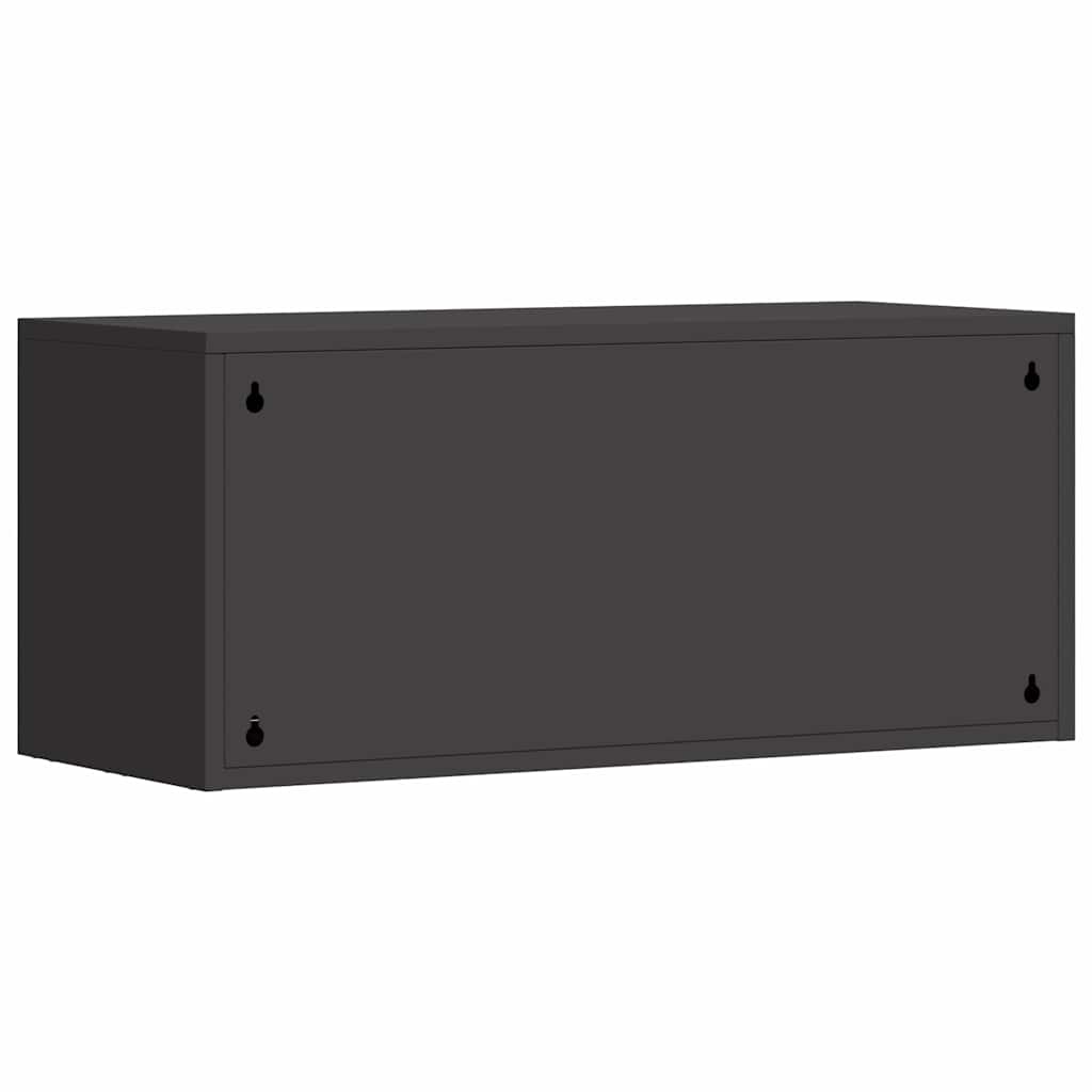 Ντουλάπι τοίχου για γκαράζ Μαύρο 80 x 33 x 35 εκ - Pakobazaar