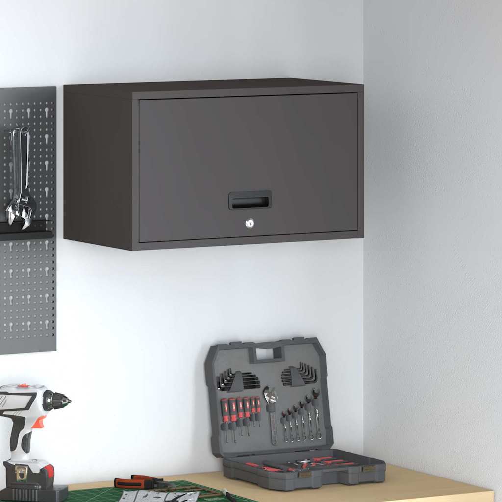 Ντουλάπι τοίχου για γκαράζ Μαύρο 60 x 33 x 35 εκ - Pakobazaar