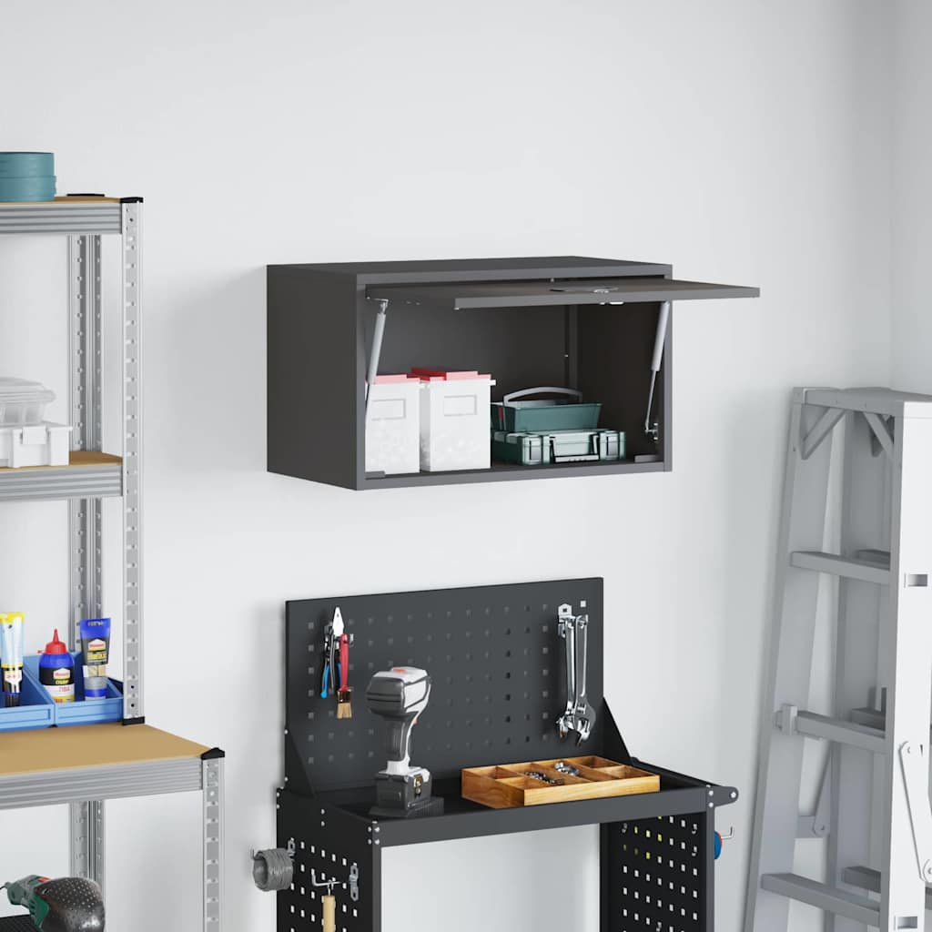Ντουλάπι τοίχου για γκαράζ Μαύρο 60 x 33 x 35 εκ - Pakobazaar
