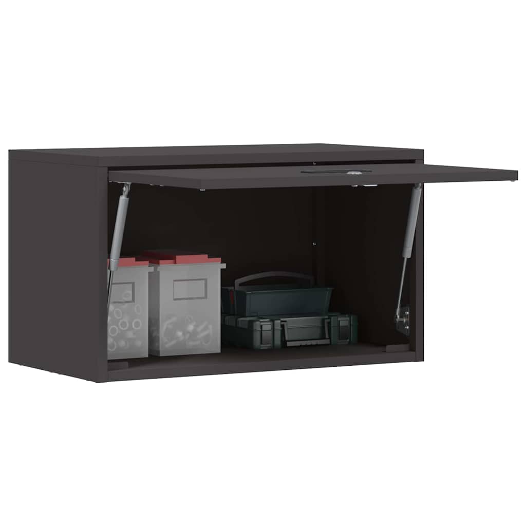 Ντουλάπι τοίχου για γκαράζ Μαύρο 60 x 33 x 35 εκ - Pakobazaar