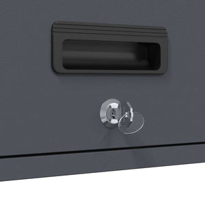 Ντουλάπι τοίχου για γκαράζ Ανθρακί 60 x 33 x 35 εκ