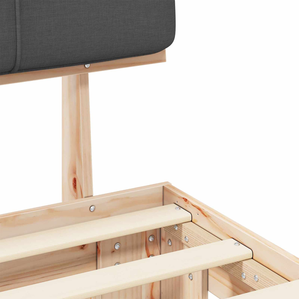 Σκελετός Κρεβατιού με Επενδεδυμένο Κεφαλάρι - Pakobazaar