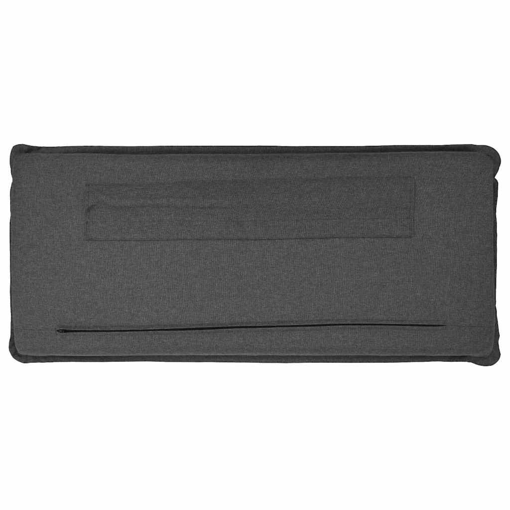 Ταπετσαρισμένο κεφαλάρι Φυσικό και Σκούρο Γκρίζο 200 cm