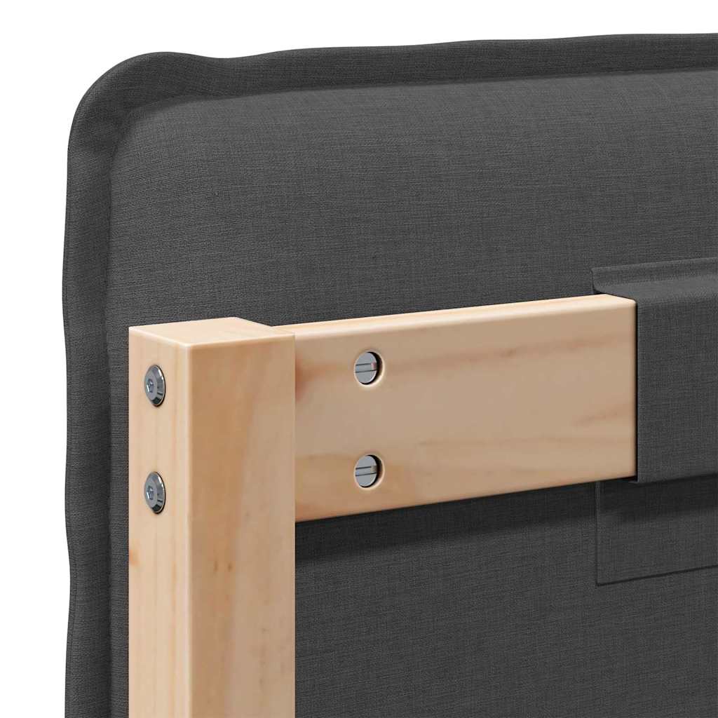 Ταπετσαρισμένο κεφαλάρι Φυσικό και Σκούρο Γκρίζο 200 cm