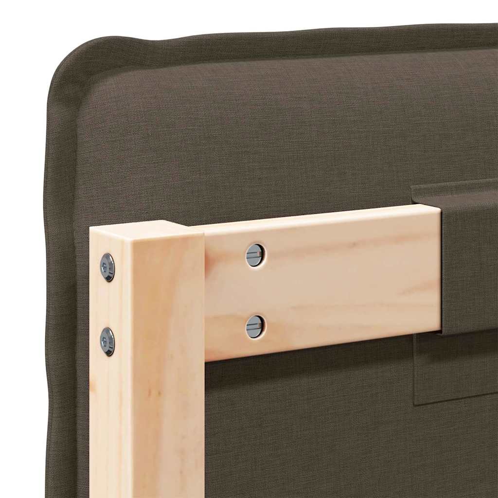 Ταπετσαρισμένο κεφαλάρι Φυσικό και Ανοιχτό Γκρι 200 cm