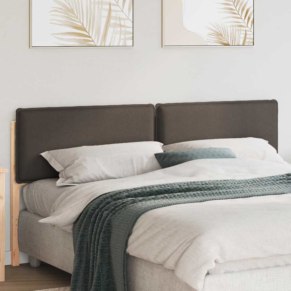 Ταπετσαρισμένο κεφαλάρι Φυσικό και Ανοιχτό Γκρι 200 cm