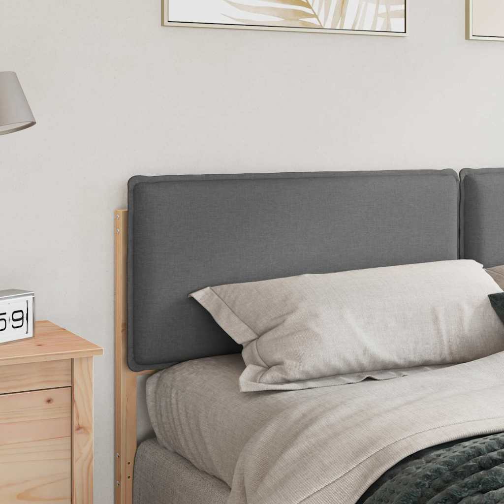 Ταπετσαρισμένο κεφαλάρι Φυσικό και Ανοιχτό Γκρι 180 cm