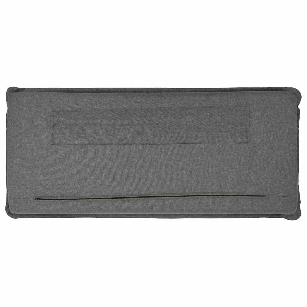 Ταπετσαρισμένο κεφαλάρι Φυσικό και Ανοιχτό Γκρι 150 cm