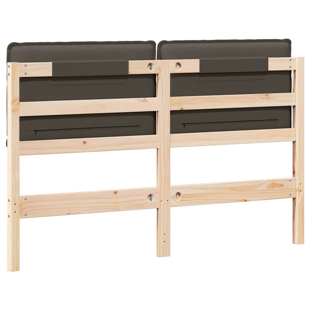 Ταπετσαρισμένο κεφαλάρι Φυσικό και Ανοιχτό Γκρι 150 cm