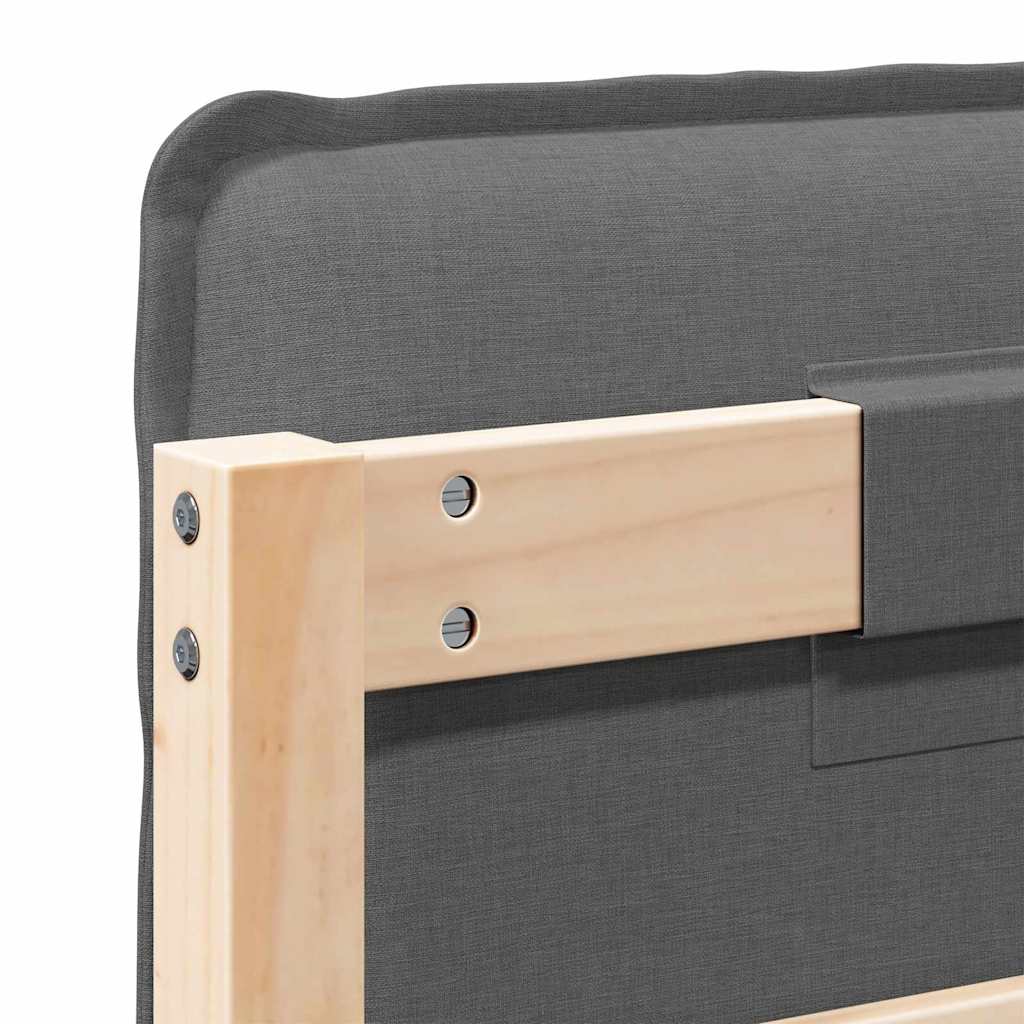 Ταπετσαρισμένο κεφαλάρι Φυσικό και Ανοιχτό Γκρι