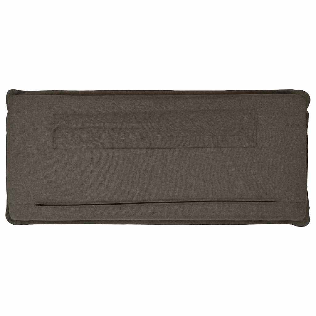 Ταπετσαρισμένο κεφαλάρι Φυσικό και Ανοιχτό Γκρι 120 cm