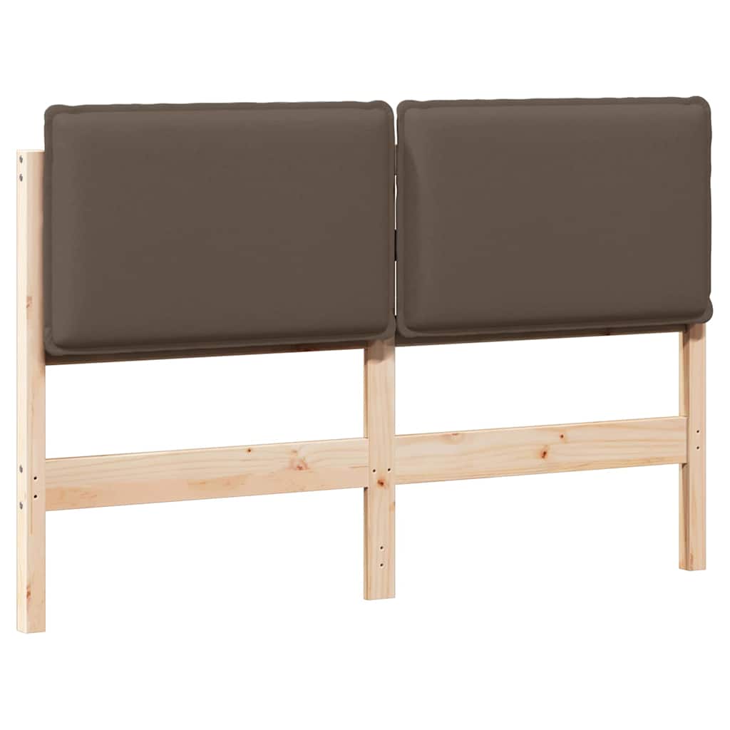 Ταπετσαρισμένο κεφαλάρι Φυσικό και Ανοιχτό Γκρι 120 cm