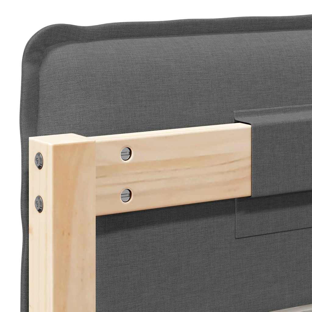 Ταπετσαρισμένο κεφαλάρι Φυσικό και Ανοιχτό Γκρι 100 cm