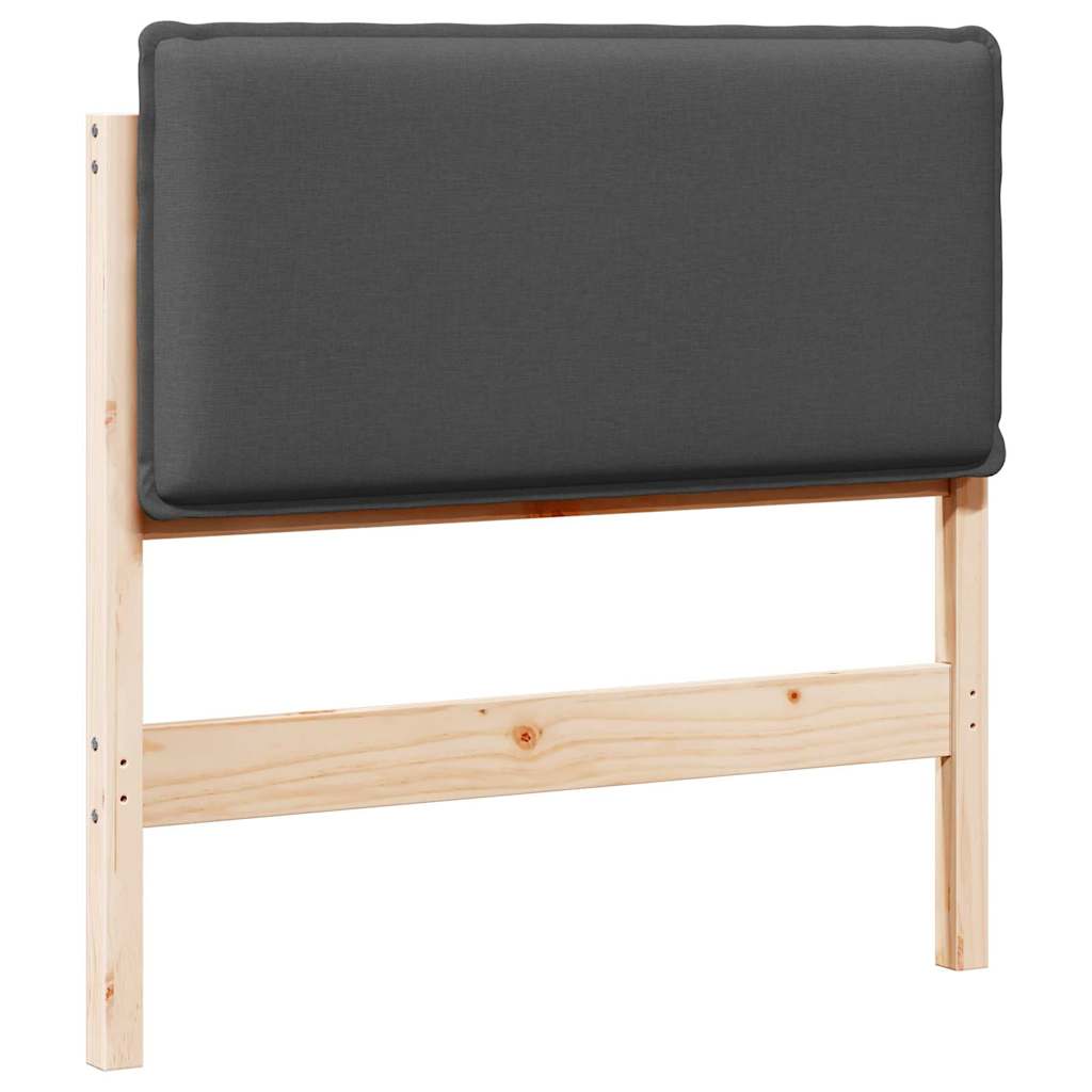 Ταπετσαρισμένο κεφαλάρι Φυσικό και Σκούρο Γκρίζο 90 cm