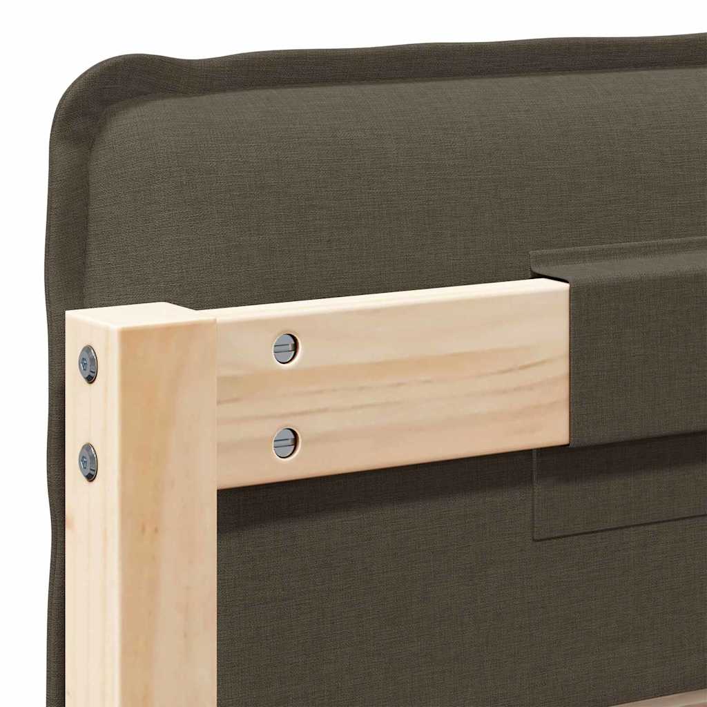 Ταπετσαρισμένο κεφαλάρι Φυσικό και Ανοιχτό Γκρι 90 cm