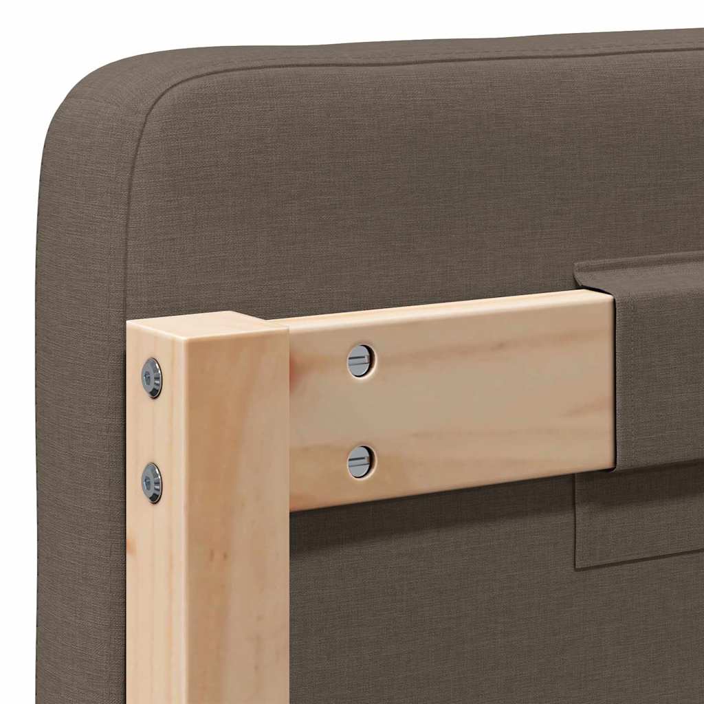 Ταπετσαρισμένο κεφαλάρι με κεφαλάρι Καφέ και Ταπεί 200 cm