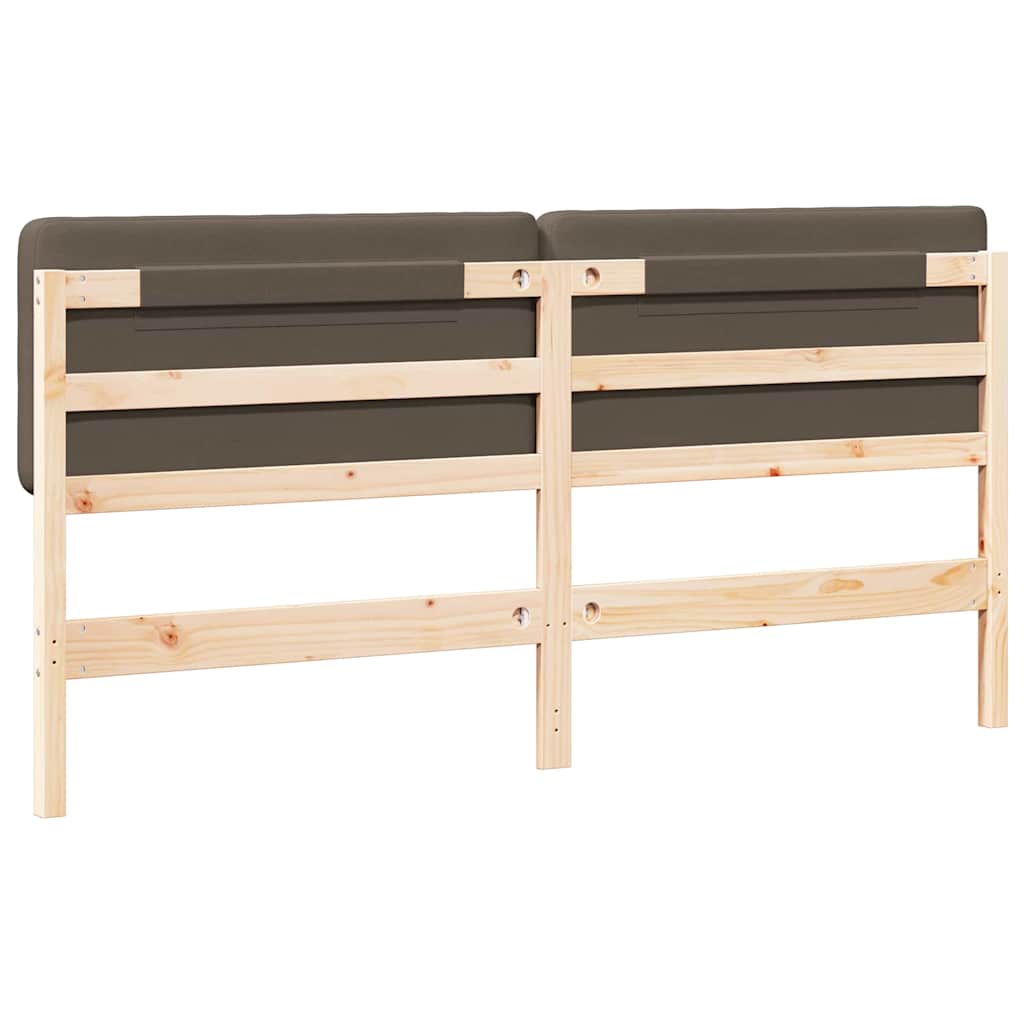 Ταπετσαρισμένο κεφαλάρι με κεφαλάρι Καφέ και Ταπεί 200 cm